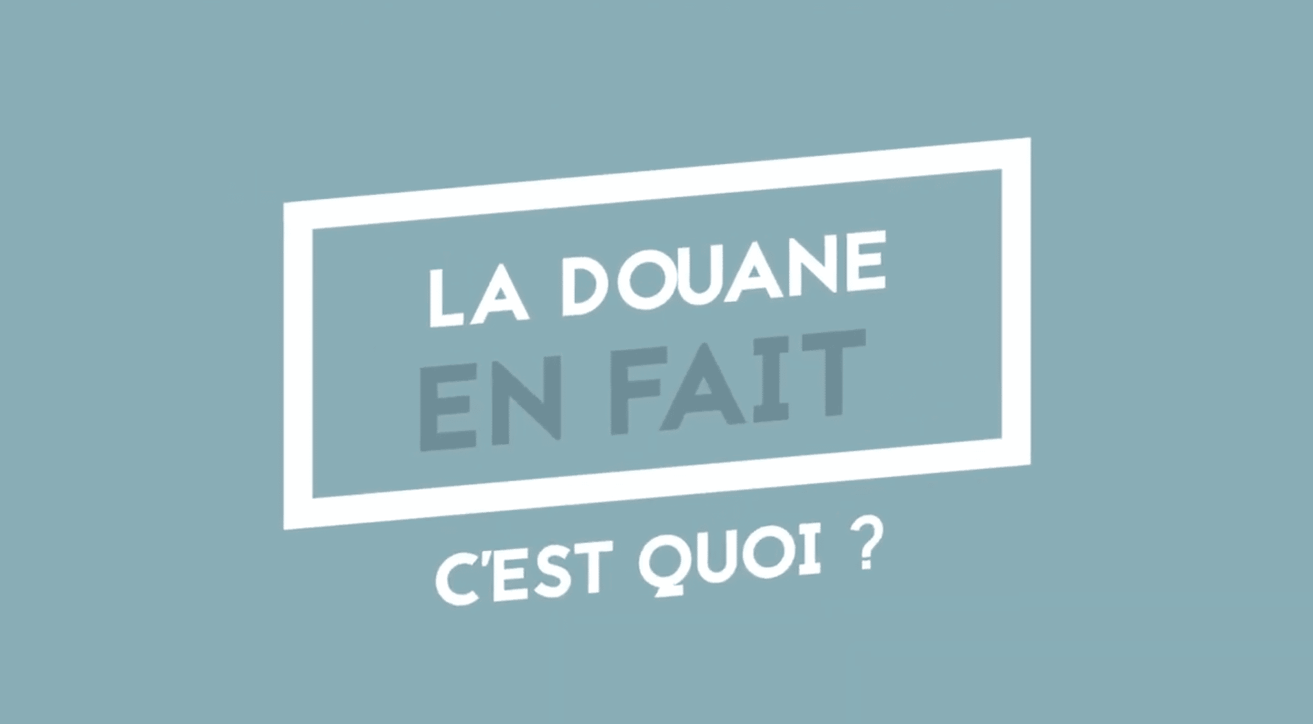 La douane en fait c'est quoI ?