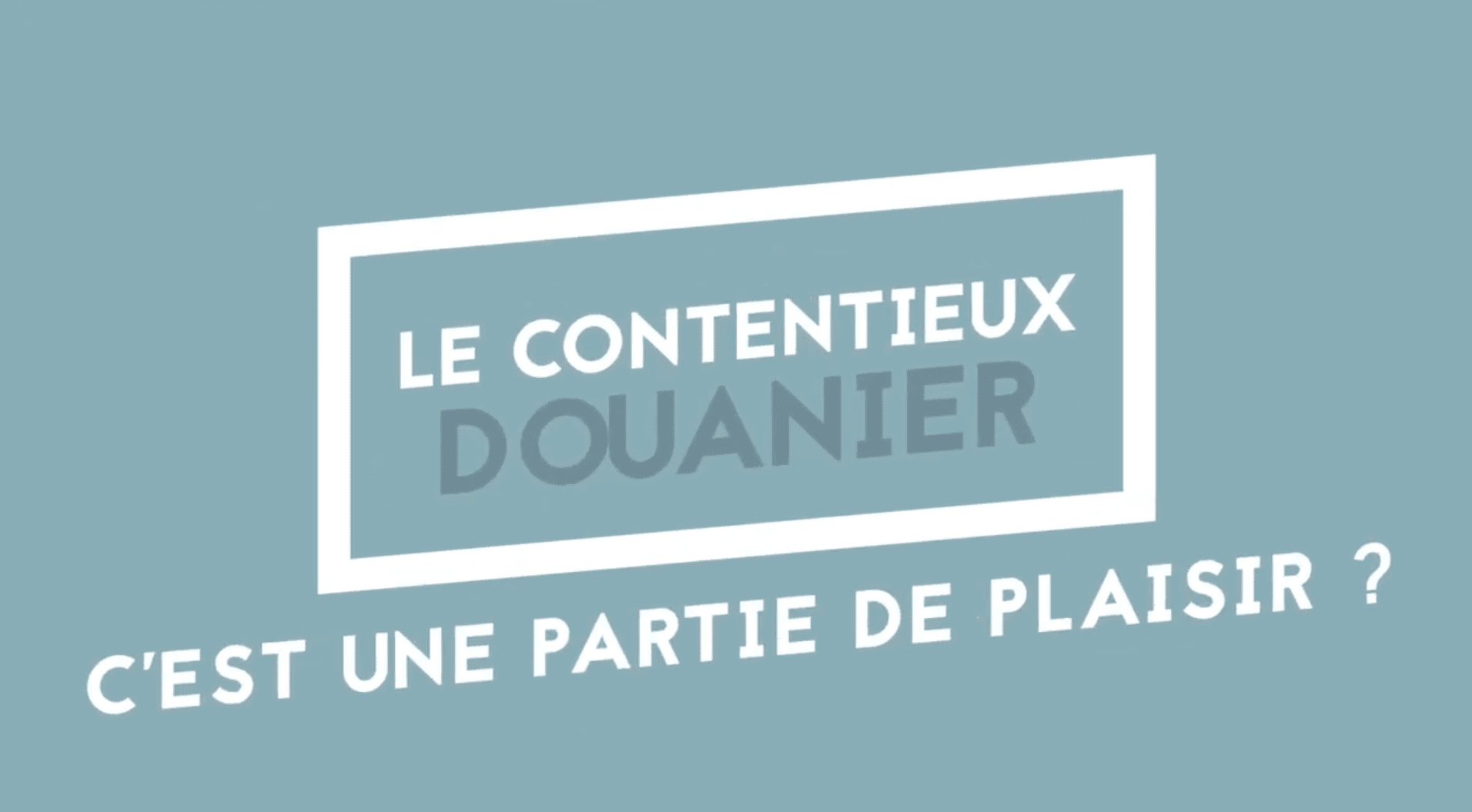 Le contentieux douanier